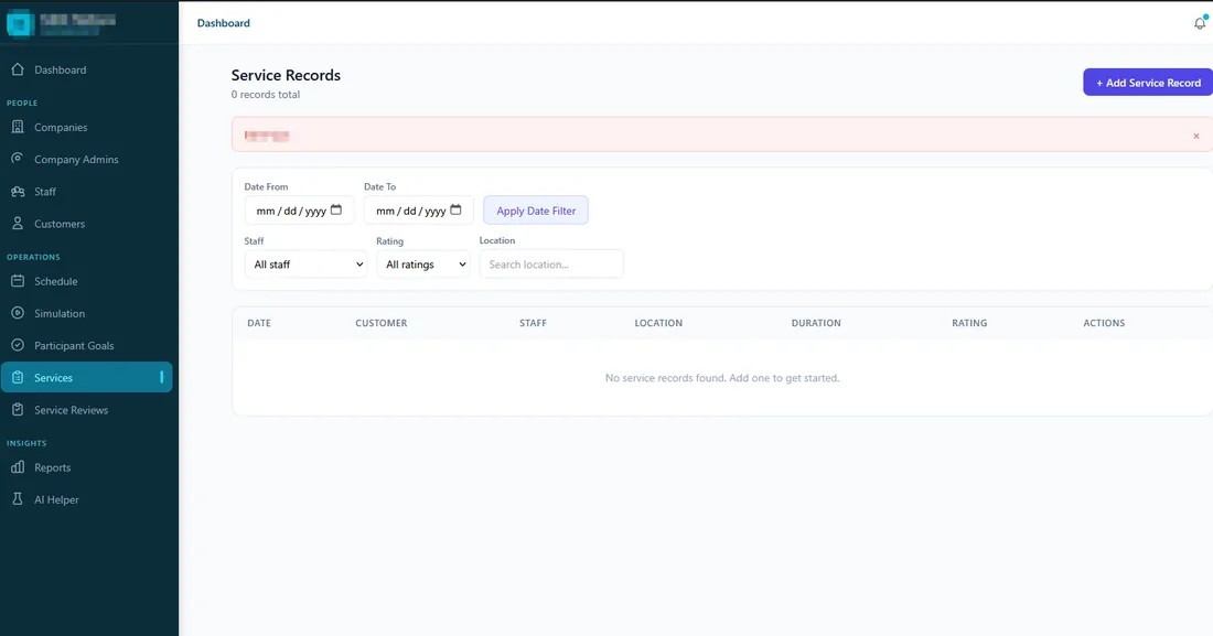 AI audit assistant tPanel built for an NDIS provider, turning support workers' progress notes into structured, government-compliant claim records