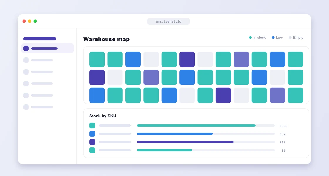 internal business systems interface preview